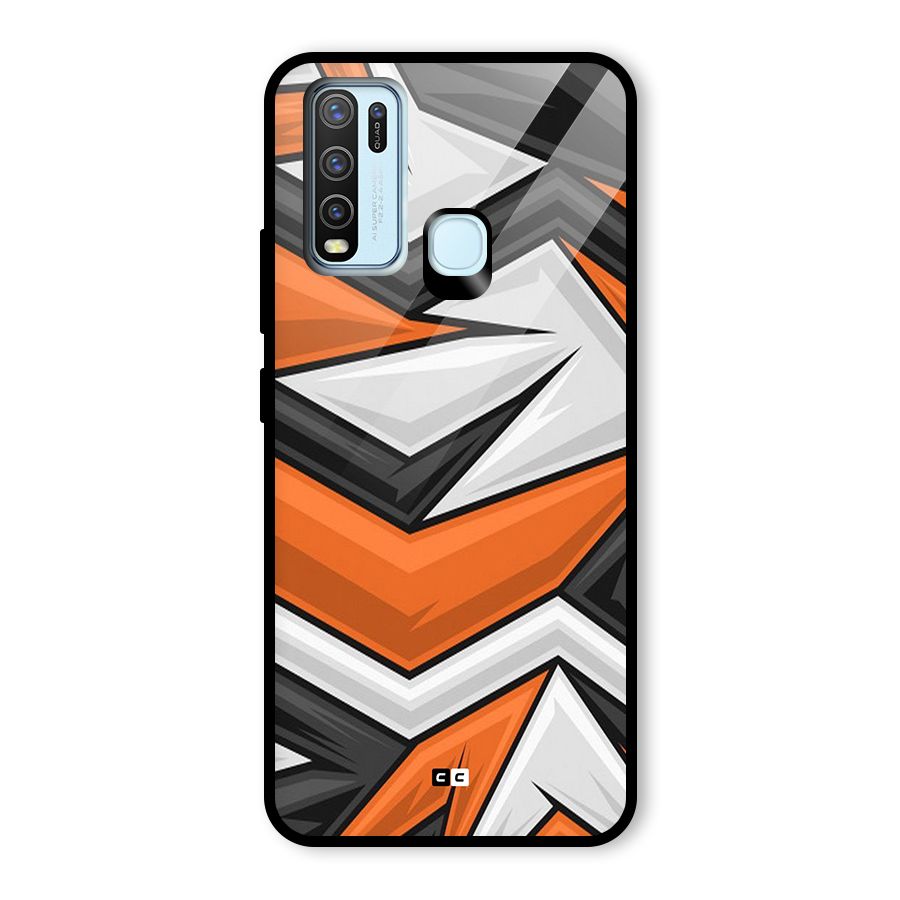 Abstract Comic Glass Back Case for Vivo Y50