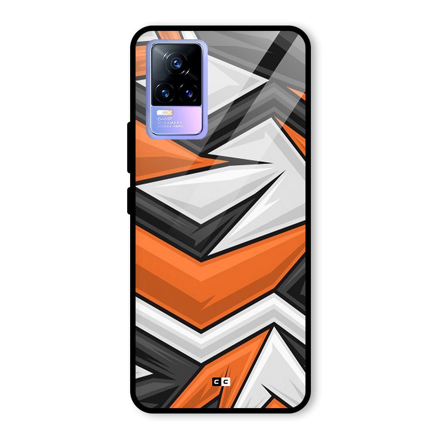 Abstract Comic Glass Back Case for Vivo Y73