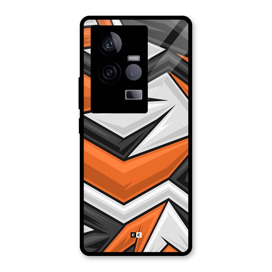 Abstract Comic Glass Back Case for Vivo iQOO 11 5G