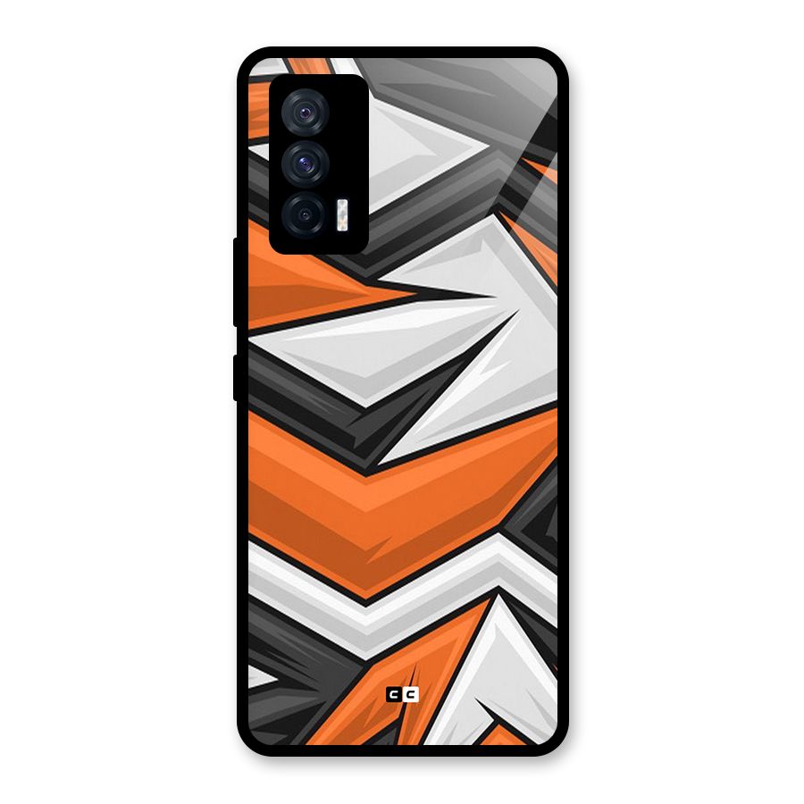 Abstract Comic Glass Back Case for Vivo iQOO 7 5G