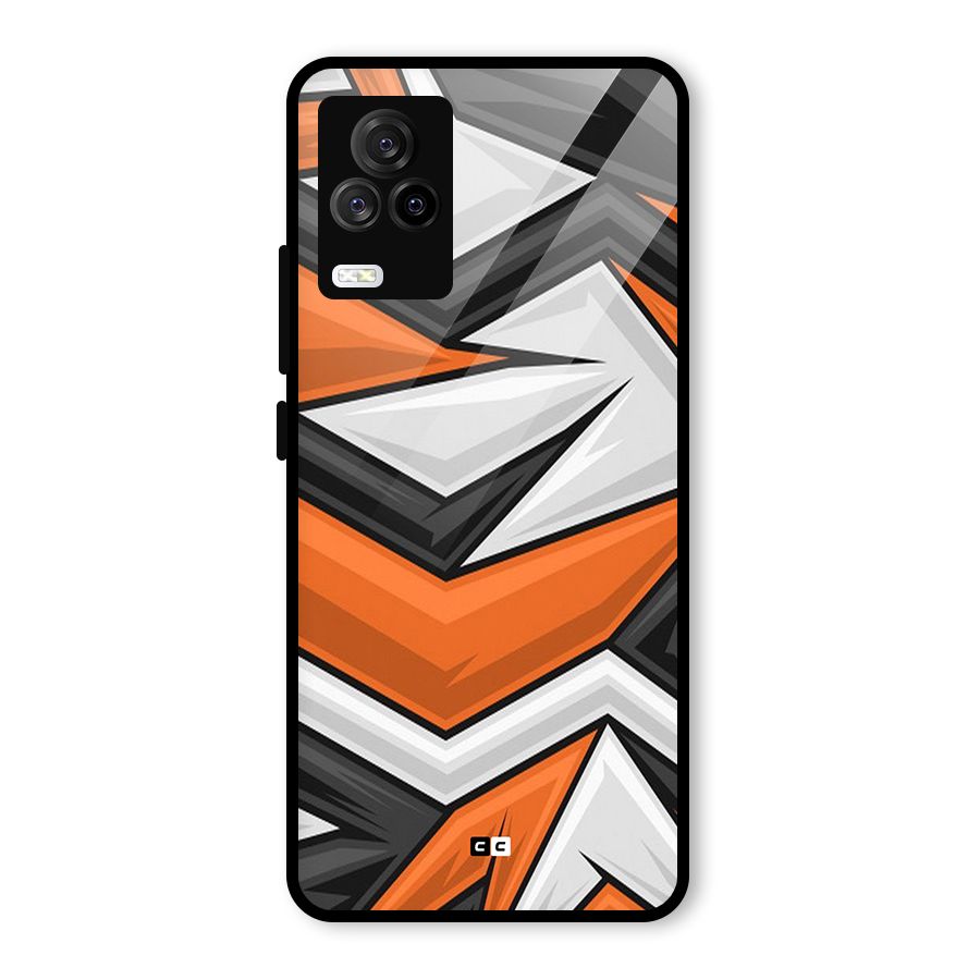 Abstract Comic Glass Back Case for Vivo iQOO 7 Legend 5G