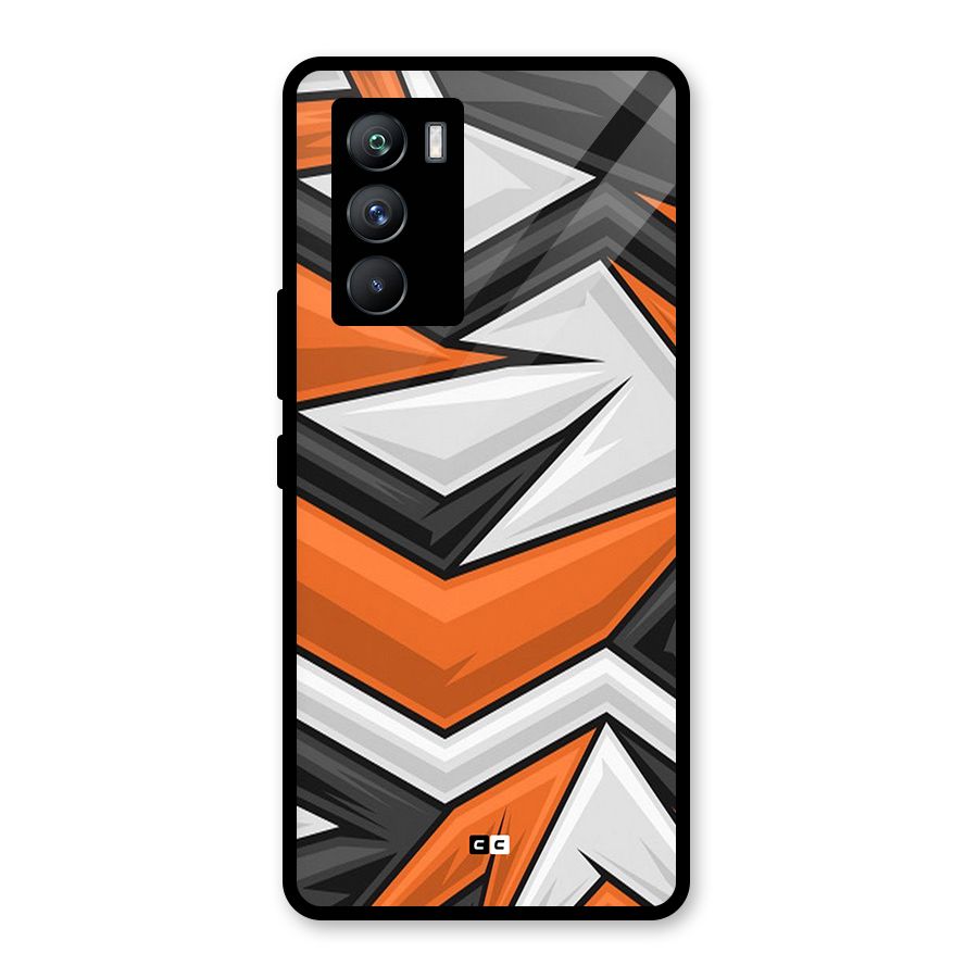 Abstract Comic Glass Back Case for Vivo iQOO 9 SE