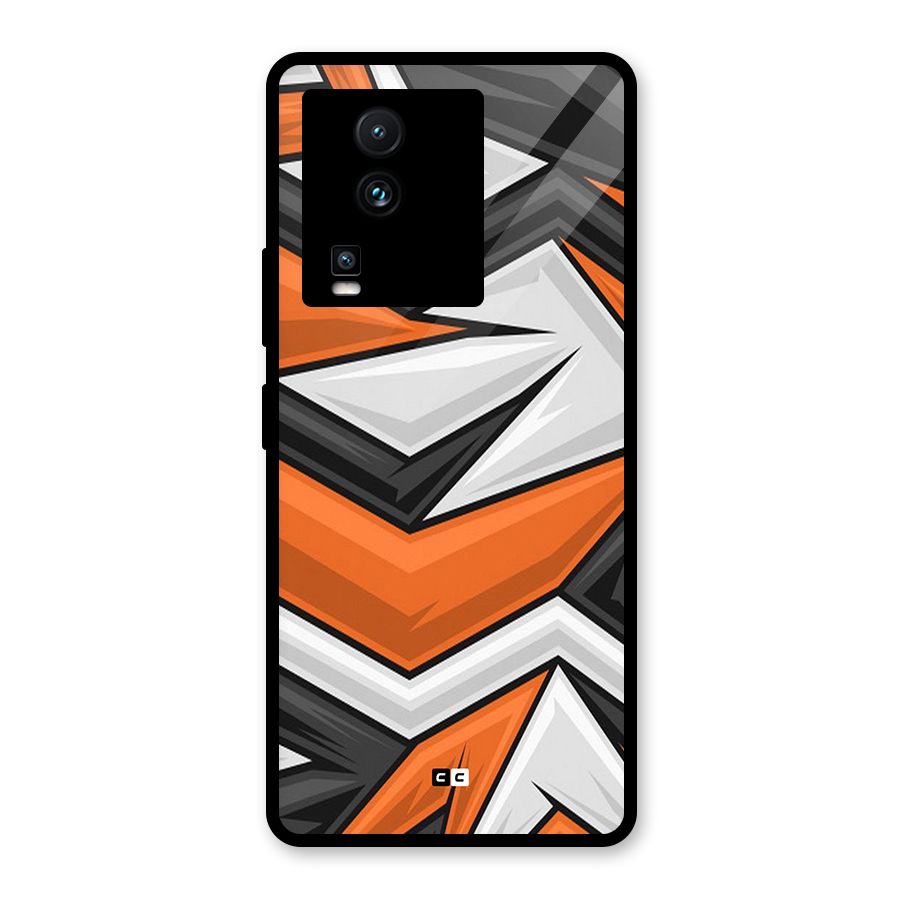 Abstract Comic Glass Back Case for Vivo iQOO Neo 7