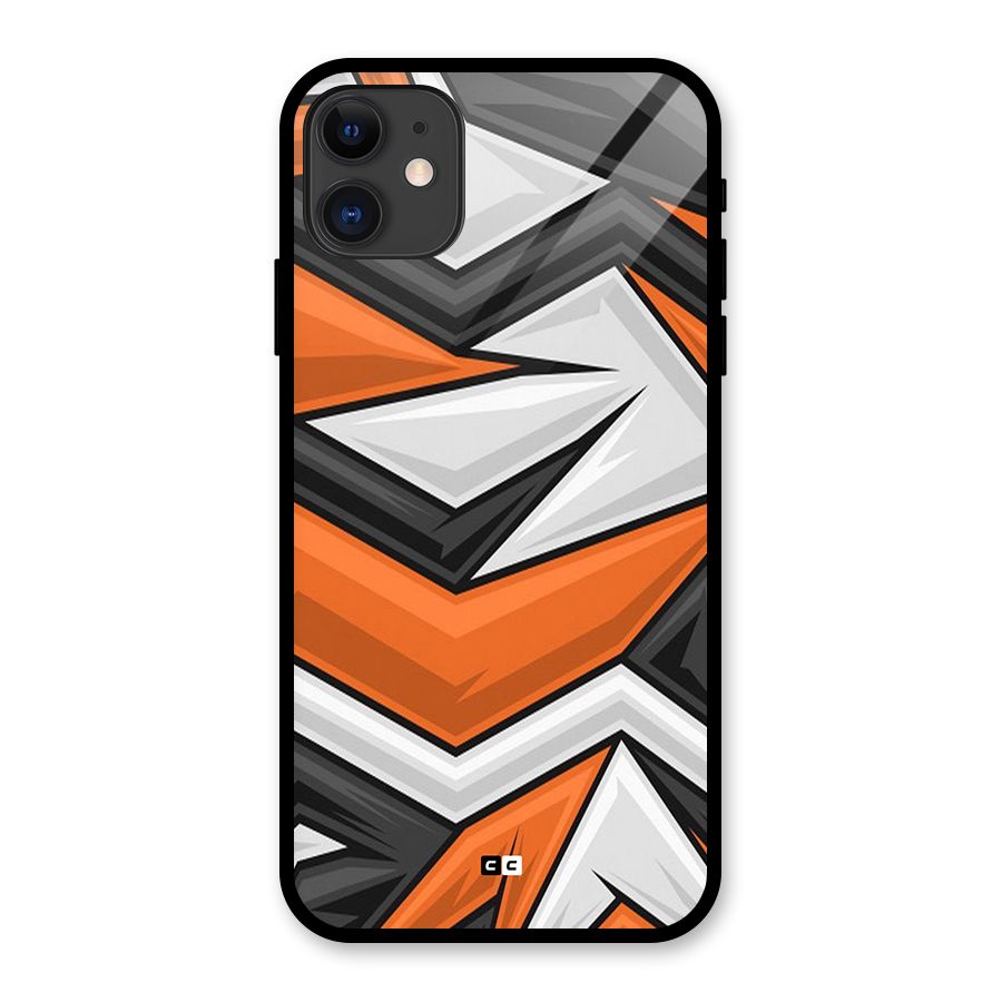 Abstract Comic Glass Back Case for iPhone 11