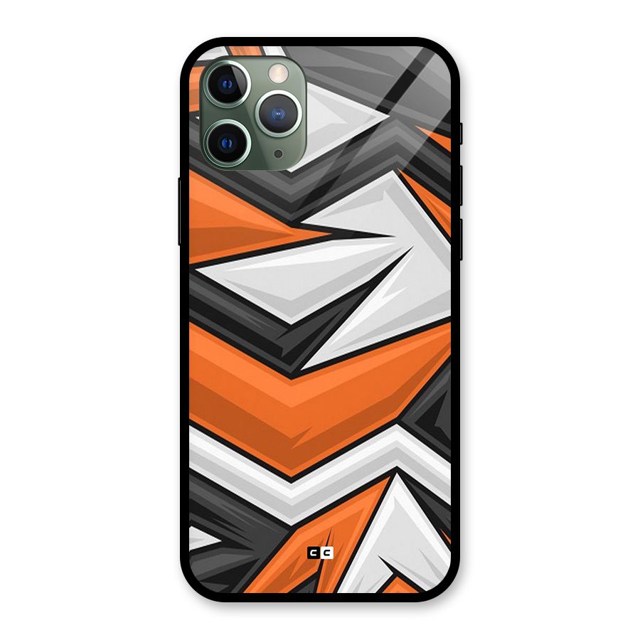 Abstract Comic Glass Back Case for iPhone 11 Pro