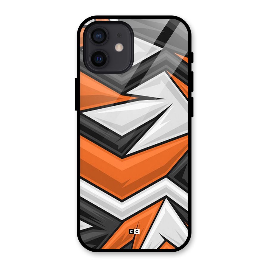 Abstract Comic Glass Back Case for iPhone 12
