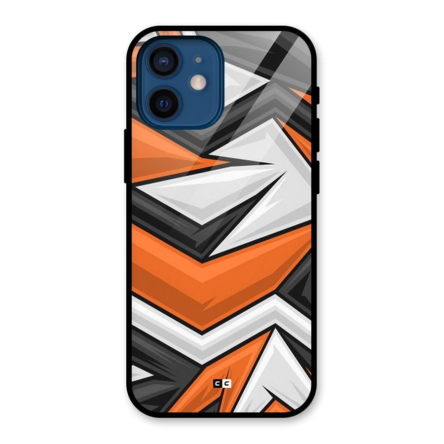Abstract Comic Glass Back Case for iPhone 12 Mini