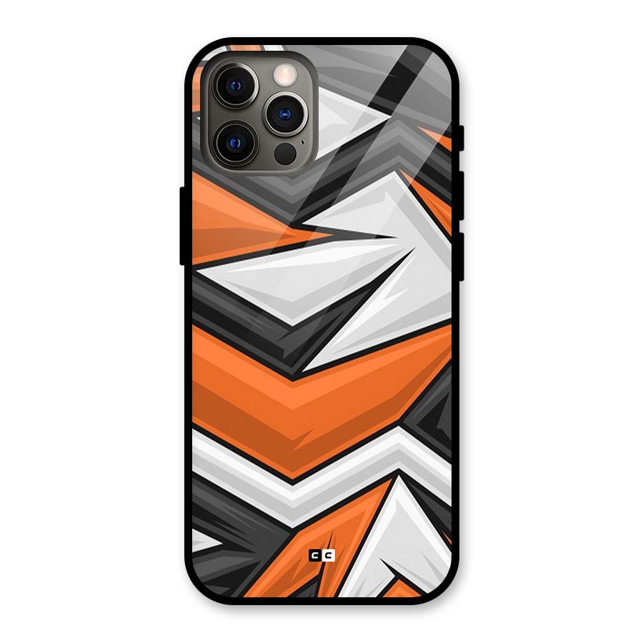 Abstract Comic Glass Back Case for iPhone 12 Pro
