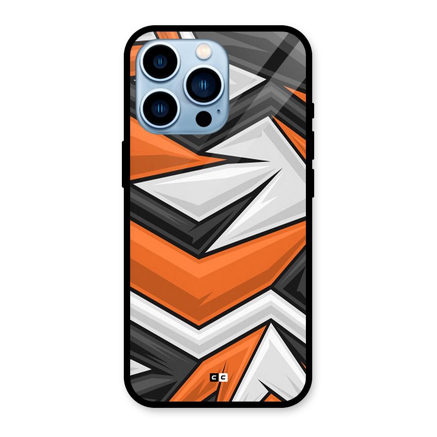 Abstract Comic Glass Back Case for iPhone 13 Pro