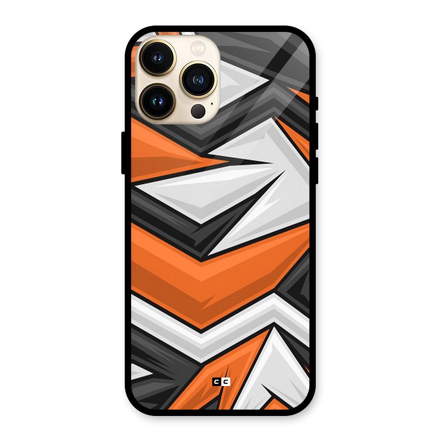 Abstract Comic Glass Back Case for iPhone 13 Pro Max