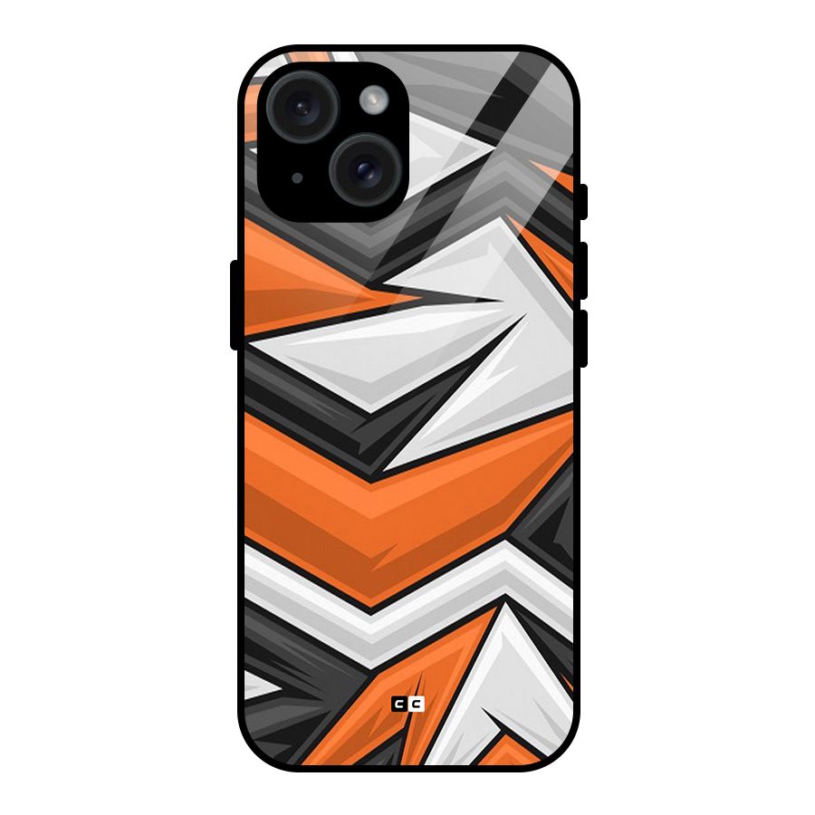 Abstract Comic Glass Back Case for iPhone 15