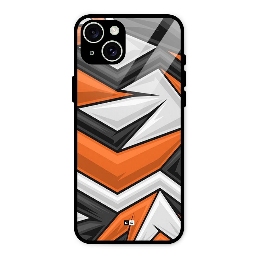 Abstract Comic Glass Back Case for iPhone 15 Plus