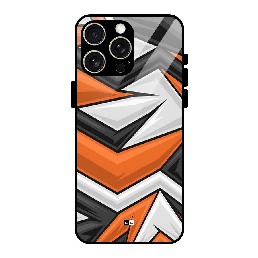Abstract Comic Glass Back Case for iPhone 15 Pro Max