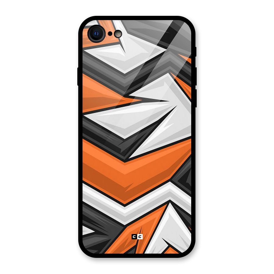 Abstract Comic Glass Back Case for iPhone 7
