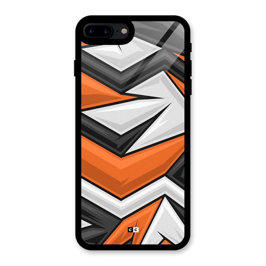 Abstract Comic Glass Back Case for iPhone 7 Plus