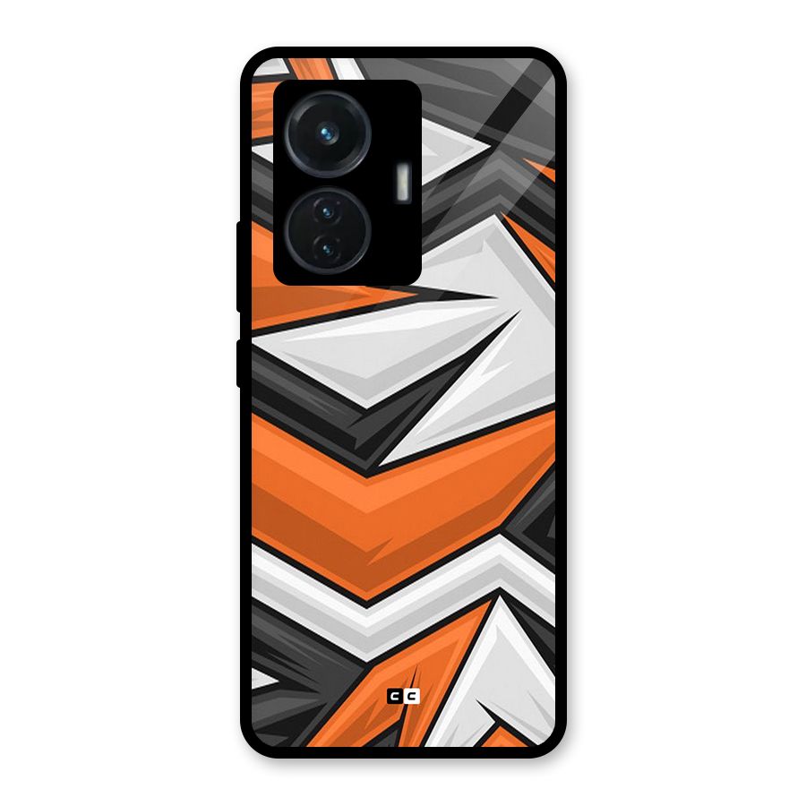 Abstract Comic Glass Back Case for iQOO Z6 44W