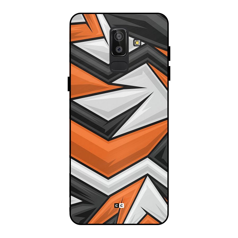 Abstract Comic Metal Back Case for Galaxy J8