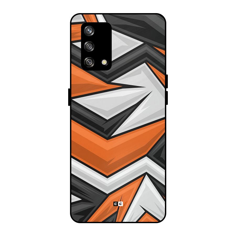 Abstract Comic Metal Back Case for Oppo F19