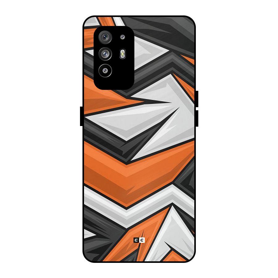 Abstract Comic Metal Back Case for Oppo F19 Pro Plus 5G