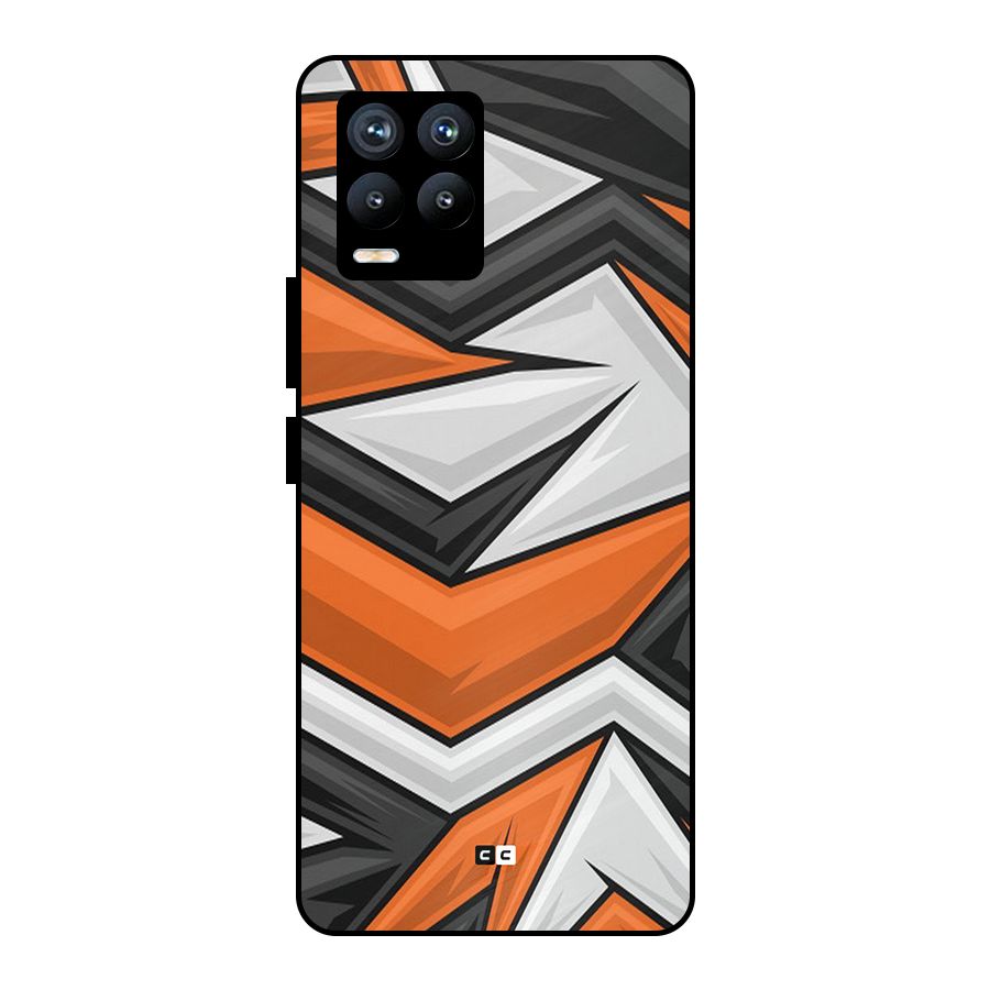 Abstract Comic Metal Back Case for Realme 8 Pro