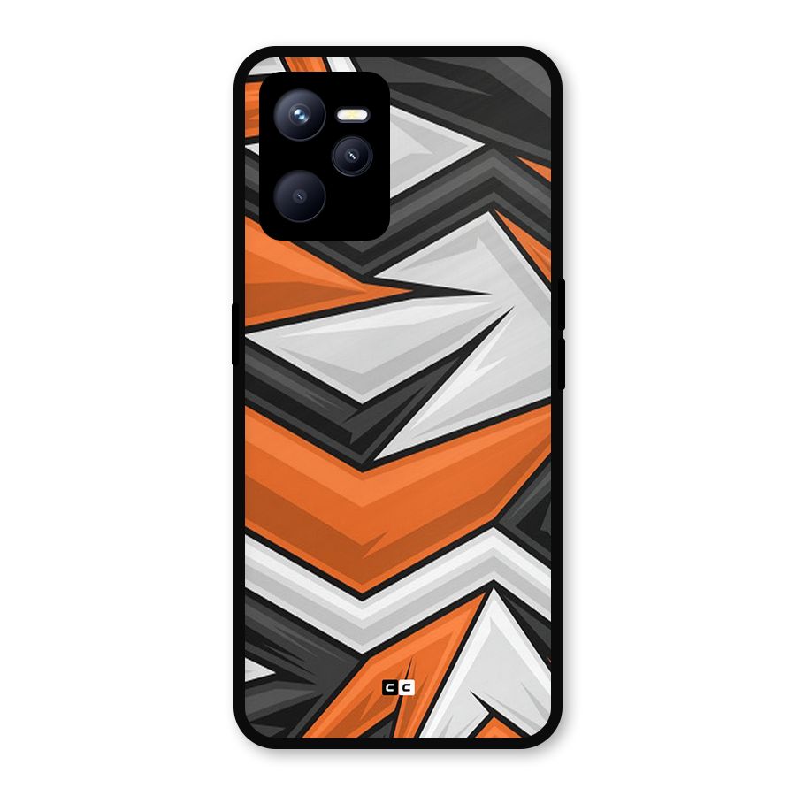 Abstract Comic Metal Back Case for Realme C35
