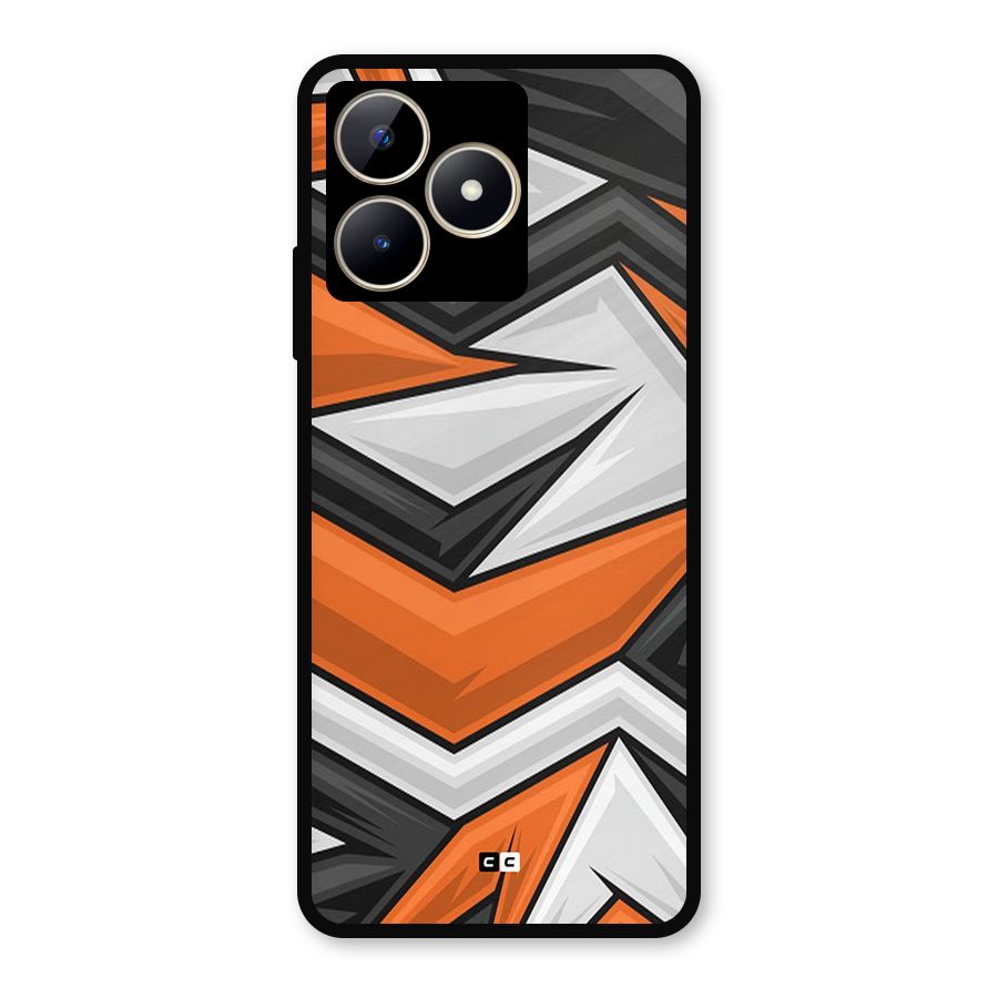 Abstract Comic Metal Back Case for Realme C53