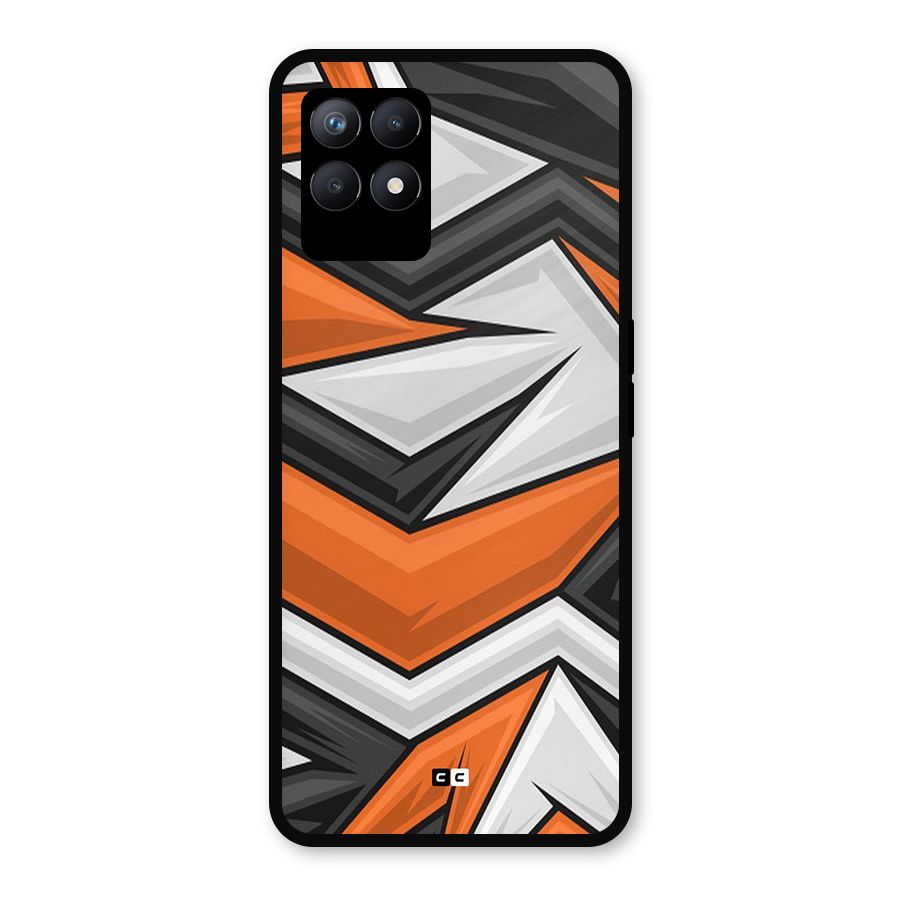 Abstract Comic Metal Back Case for Realme Narzo 50
