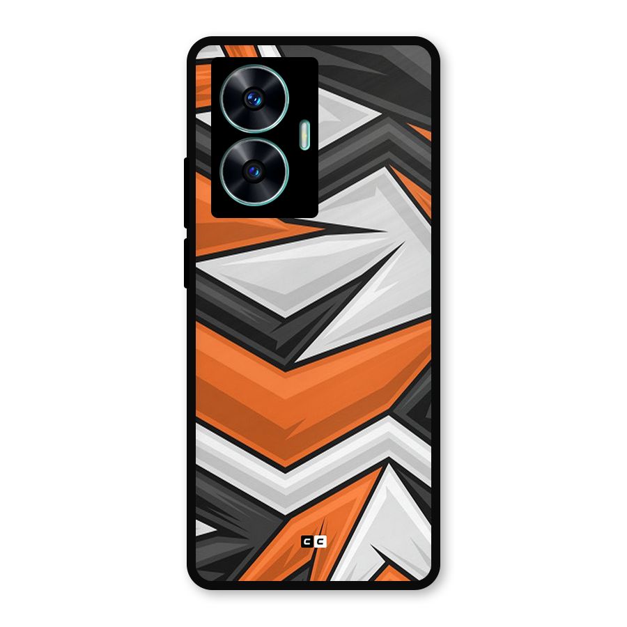 Abstract Comic Metal Back Case for Realme Narzo N55