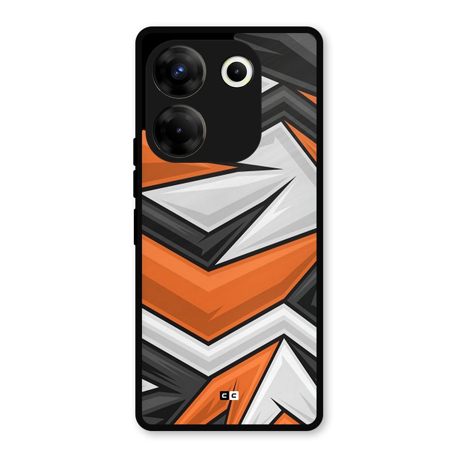Abstract Comic Metal Back Case for Tecno Camon 20
