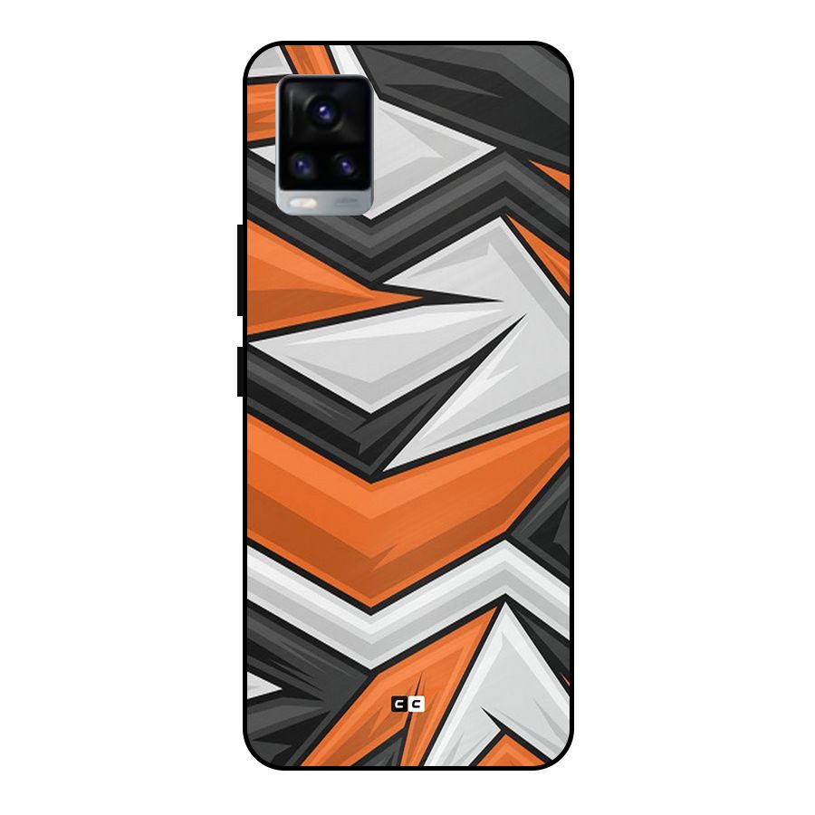 Abstract Comic Metal Back Case for Vivo V20