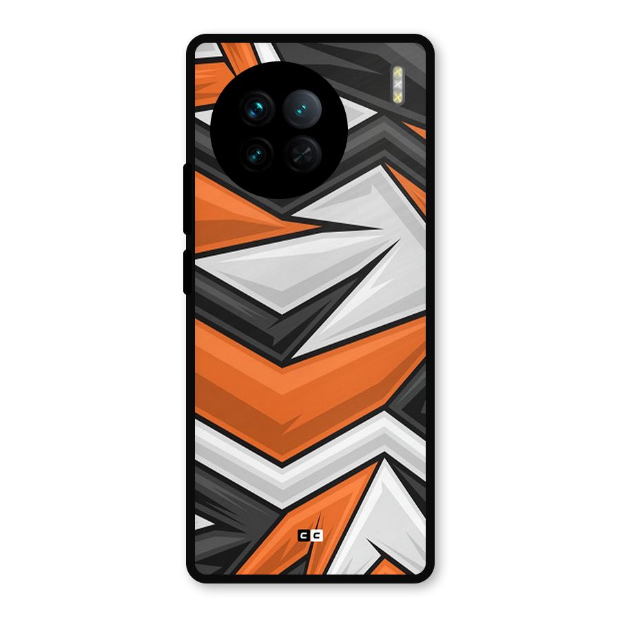 Abstract Comic Metal Back Case for Vivo X90
