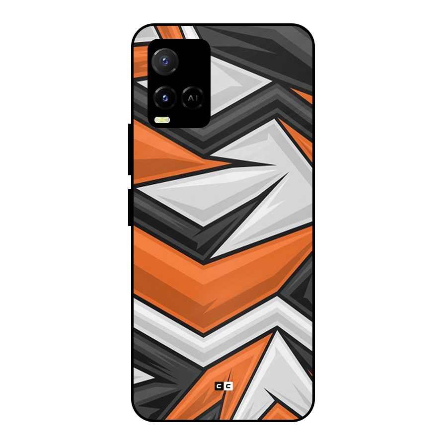 Abstract Comic Metal Back Case for Vivo Y21
