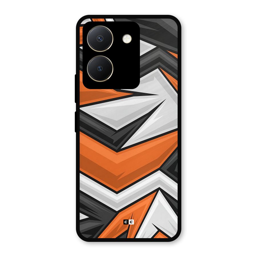Abstract Comic Metal Back Case for Vivo Y36