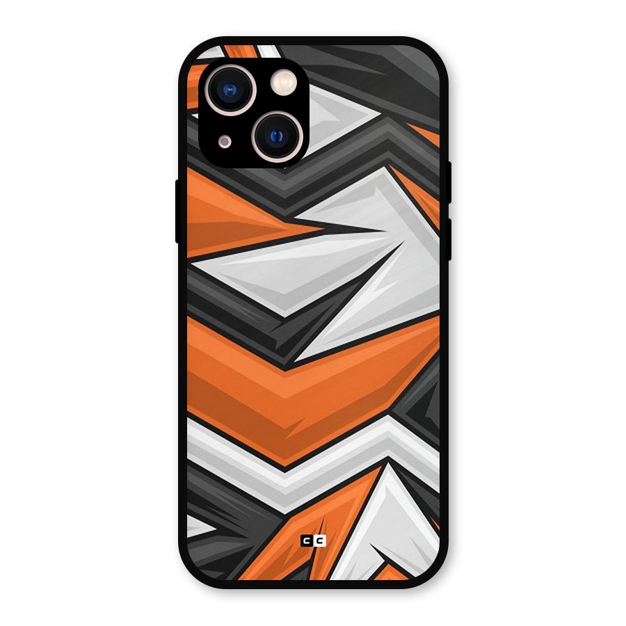 Abstract Comic Metal Back Case for iPhone 13