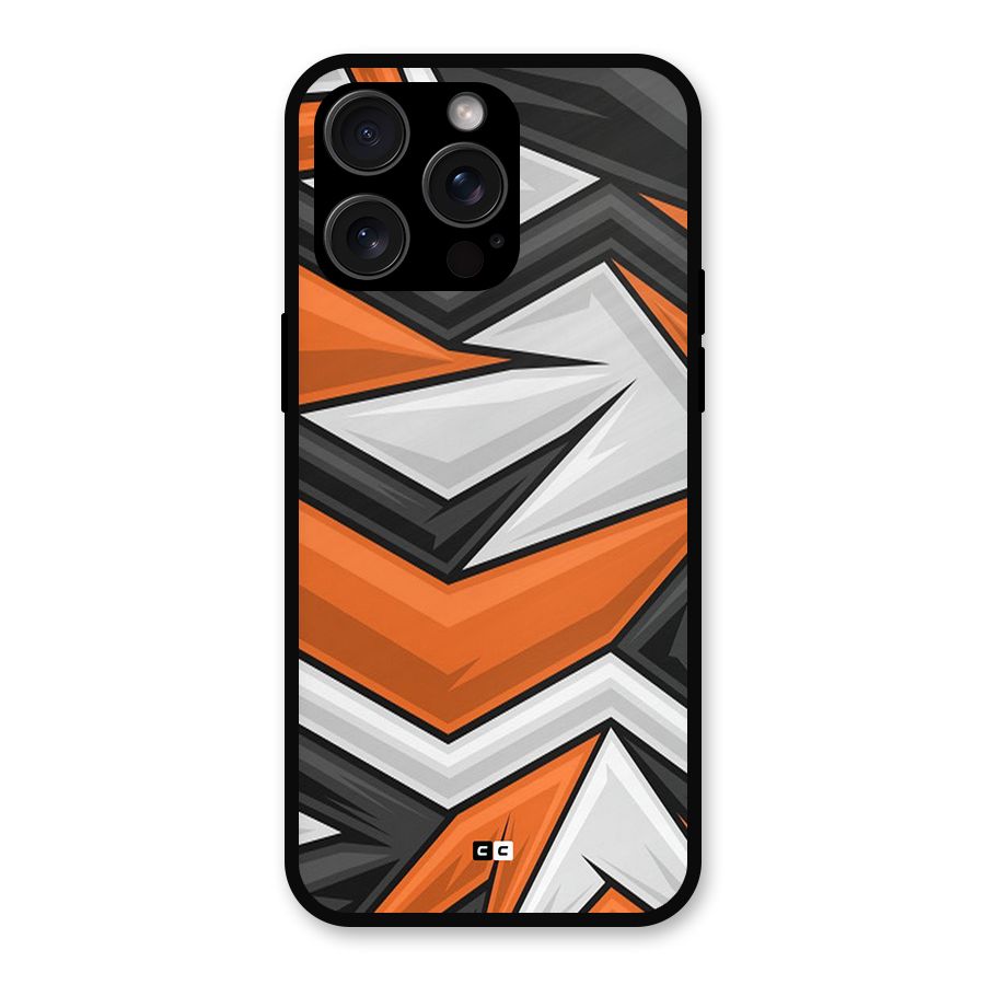 Abstract Comic Metal Back Case for iPhone 15 Pro Max