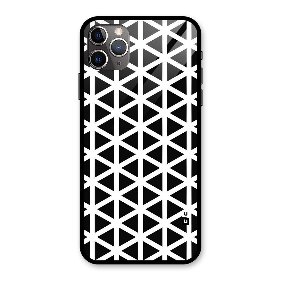 Abstract Geometry Maze Glass Back Case for iPhone 11 Pro Max