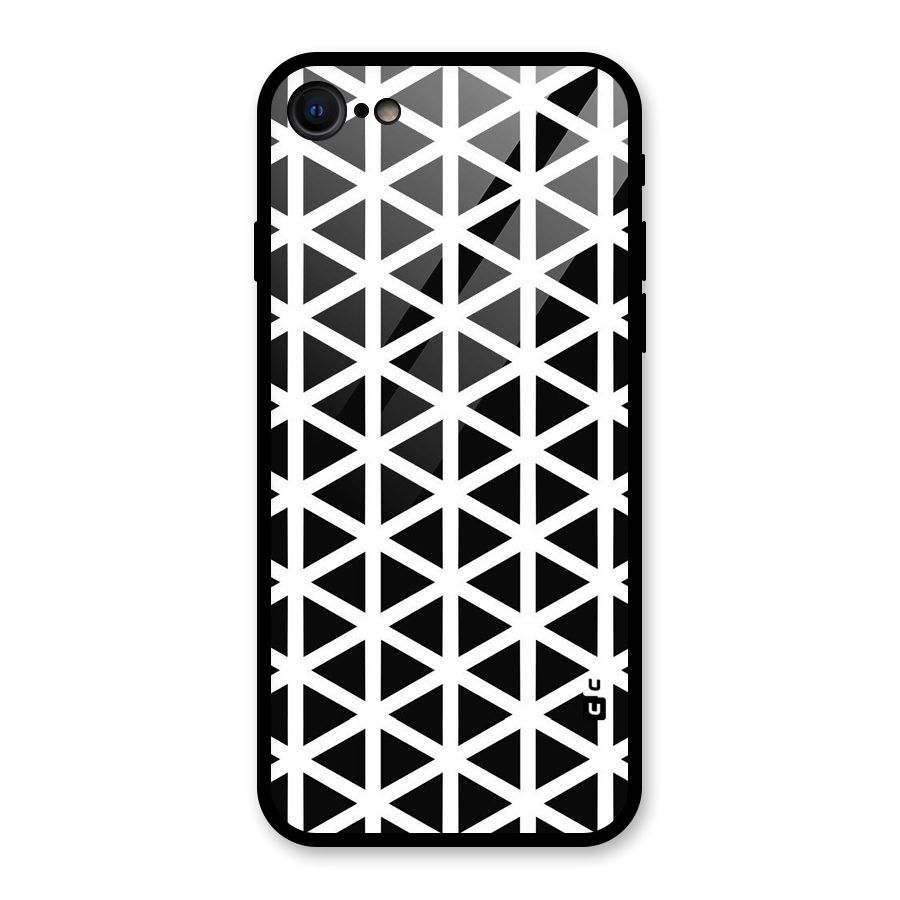 Abstract Geometry Maze Glass Back Case for iPhone 7