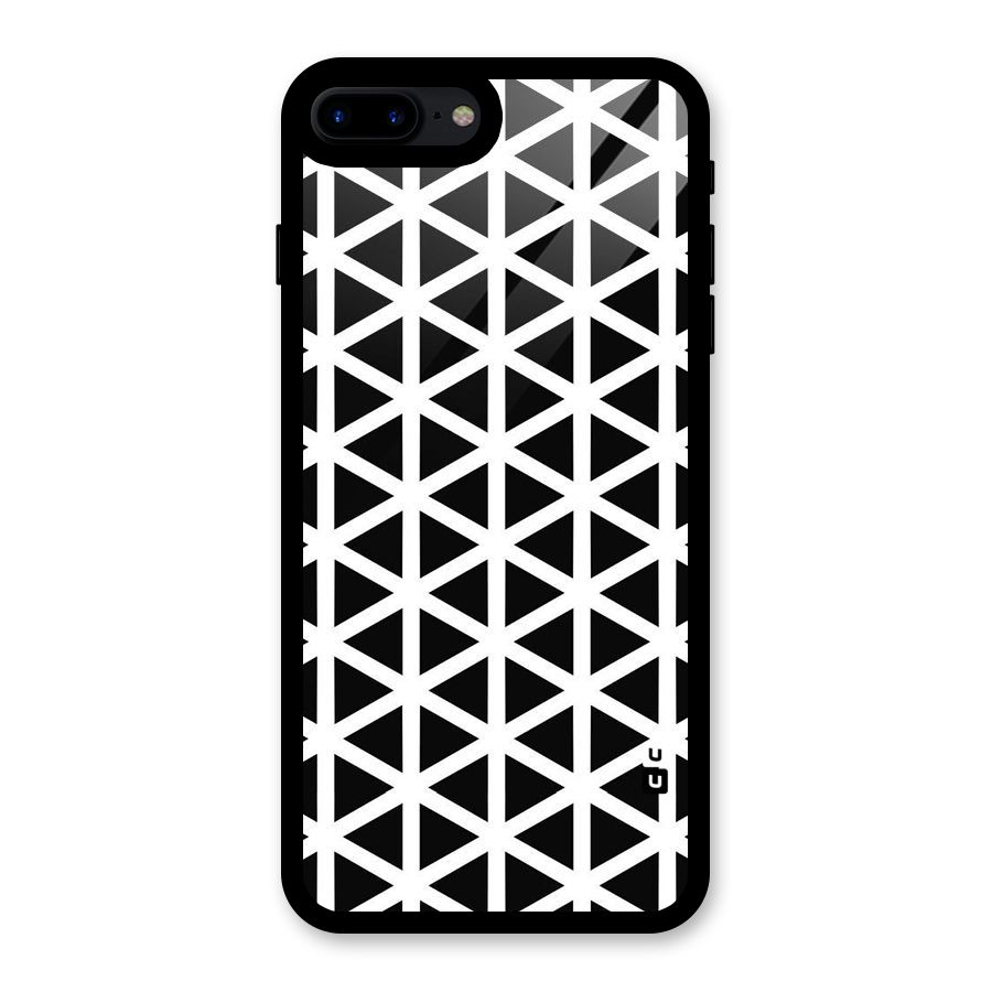 Abstract Geometry Maze Glass Back Case for iPhone 8 Plus