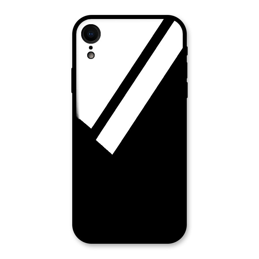 Abstract Geometry  Glass Back Case for iPhone XR