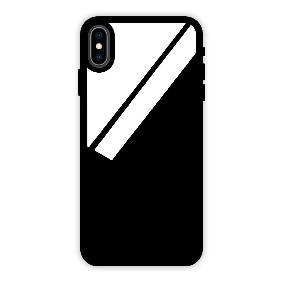Abstract Geometry  Glass Back Case for iPhone XS Max