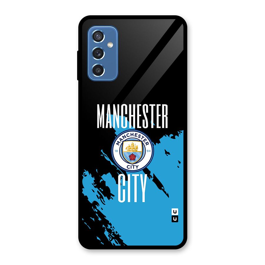 Abstract Manchester Glass Back Case for Galaxy M52 5G