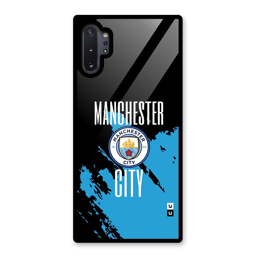 Abstract Manchester Glass Back Case for Galaxy Note 10 Plus