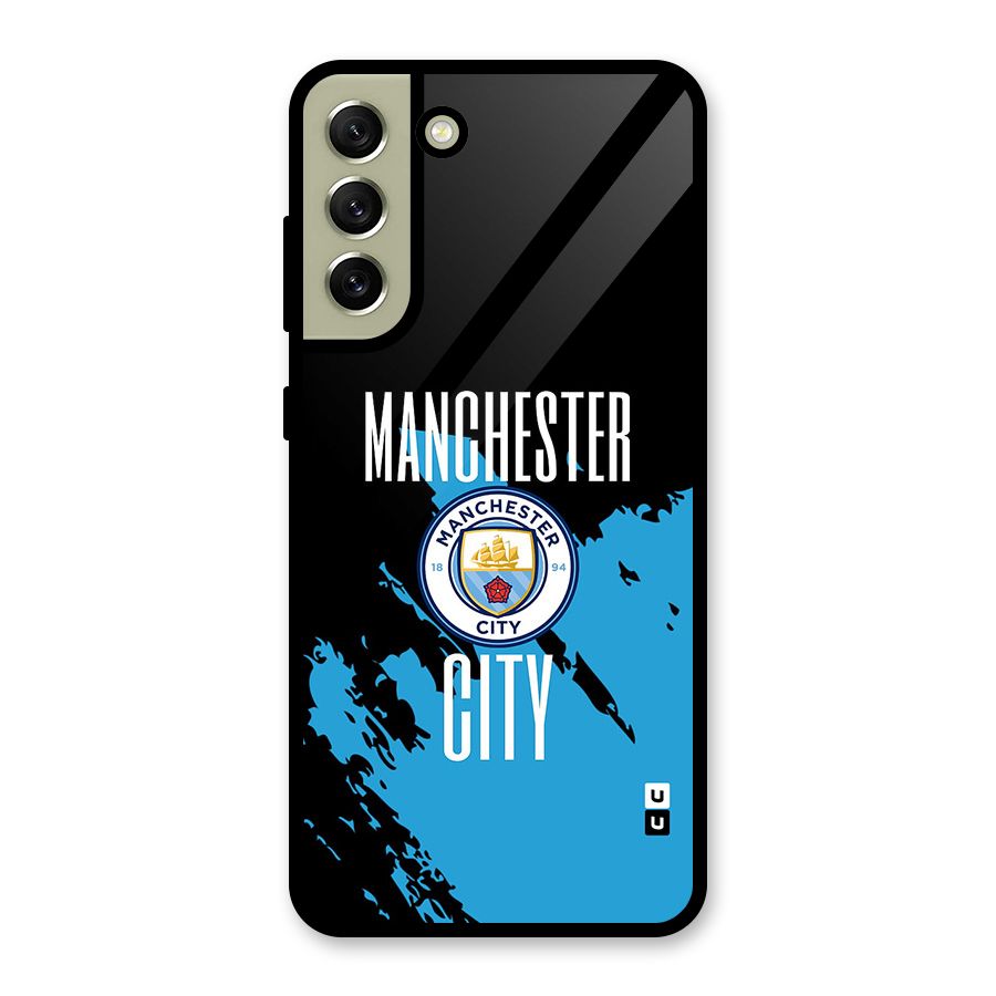 Abstract Manchester Glass Back Case for Galaxy S21 FE 5G