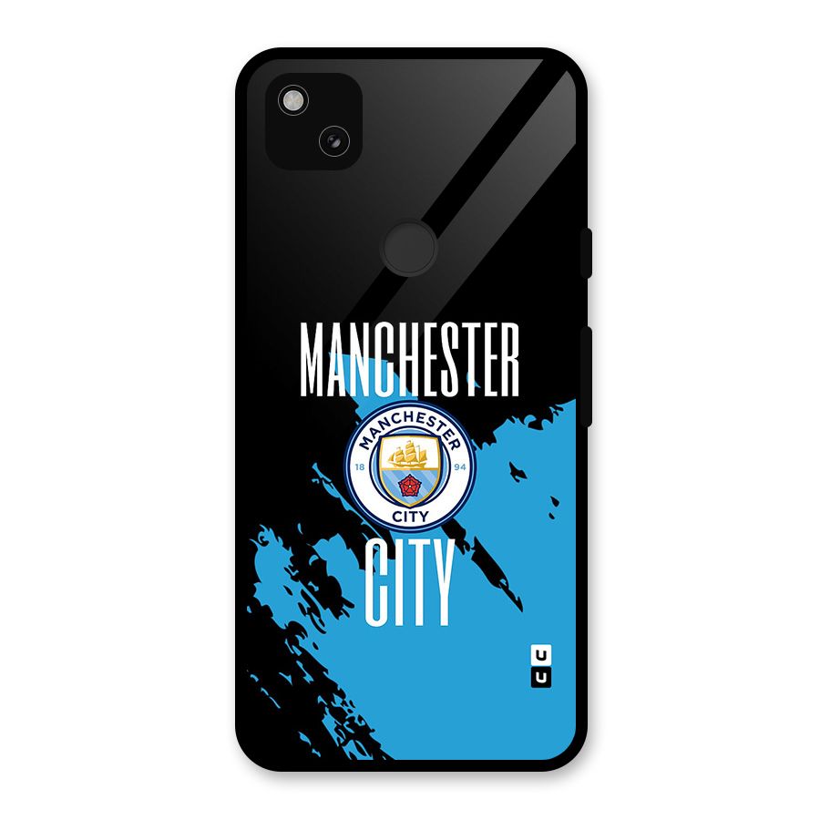 Abstract Manchester Glass Back Case for Google Pixel 4a