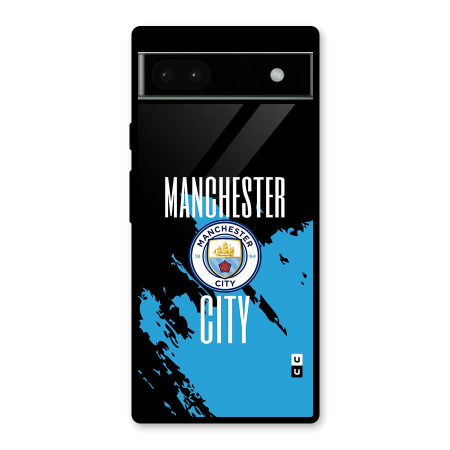 Abstract Manchester Glass Back Case for Google Pixel 6a