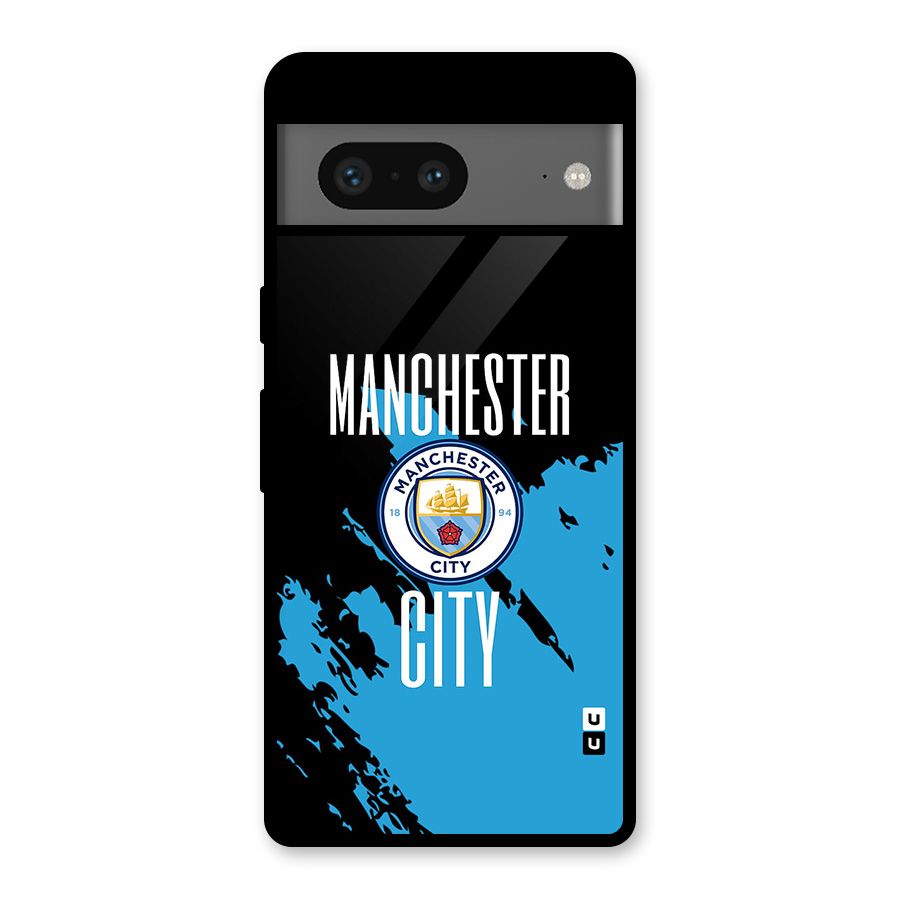 Abstract Manchester Glass Back Case for Google Pixel 7