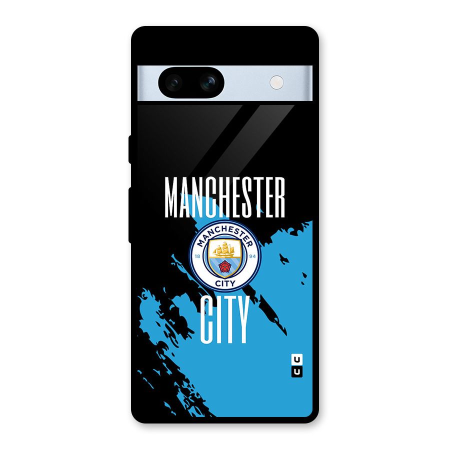 Abstract Manchester Glass Back Case for Google Pixel 7a