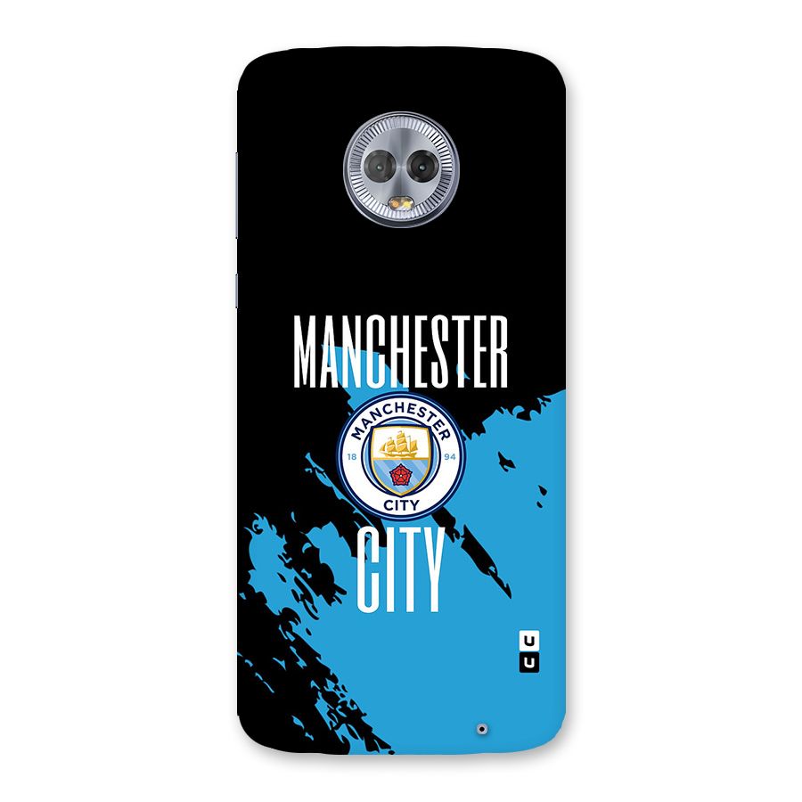 Abstract Manchester Back Case for Moto G6 Plus