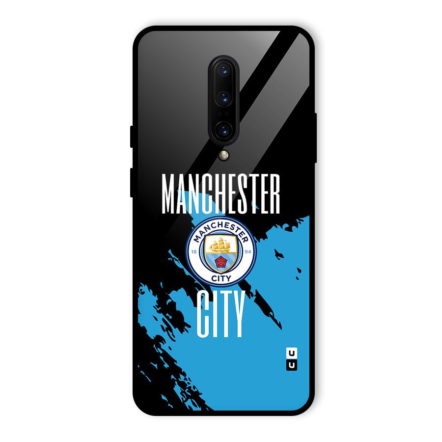 Abstract Manchester Glass Back Case for OnePlus 7 Pro