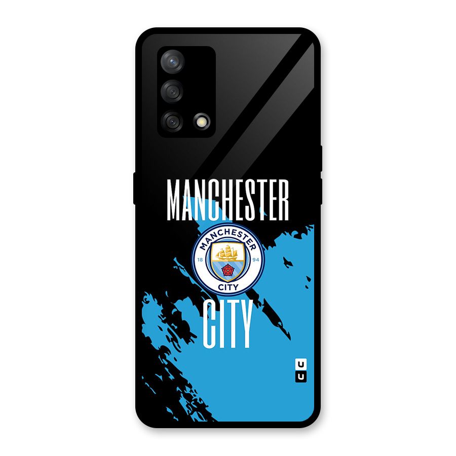Abstract Manchester Glass Back Case for Oppo F19